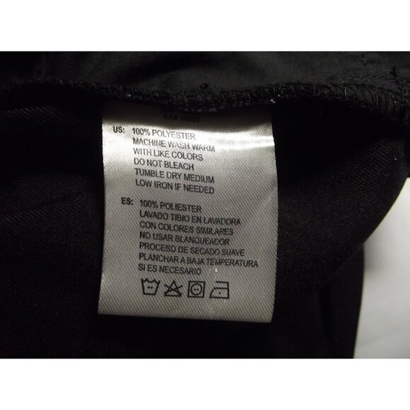 oobe Pants Womens Plus Size 30 x 31" Black Flat Front straight leg Uniform Work - Picture 11 of 12